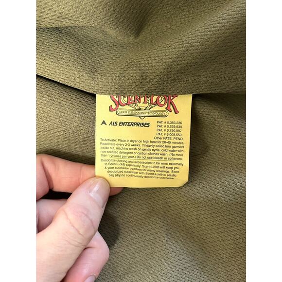 Cabelas Men’s Camo Long Sleeve Button Up Shirt Scent Lok XL Hunting Outdoors - Picture 7 of 9